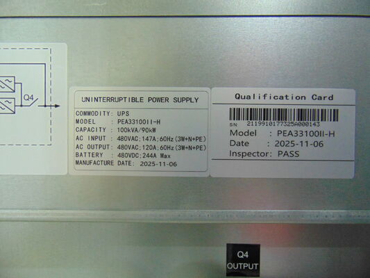 ऑनलाइन ट्रांसफार्मर आधारित यूपीएस 10-200kVA,उच्च वोल्टेज 480Vac/60Hz
